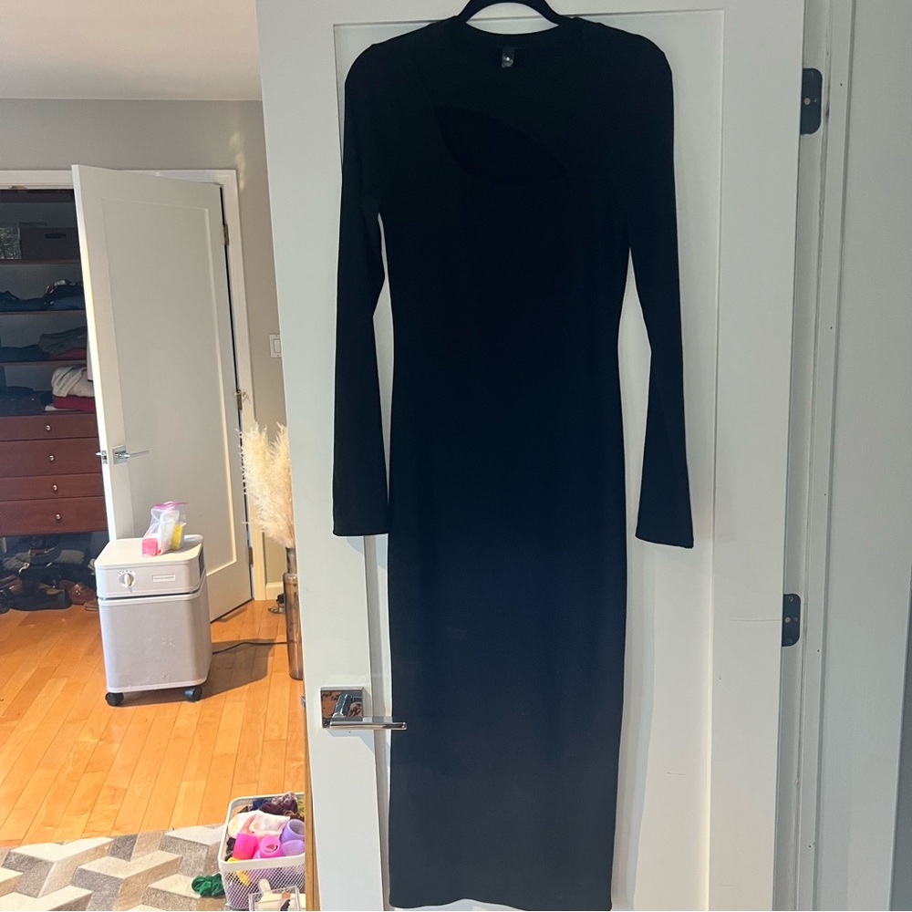 LIKE NEW AQUA RIBBED DRESS